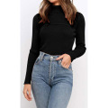 Women`s Long Sleeve Turtleneck Knit Sweater