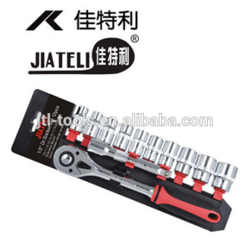 1/2" 12pcs Socket Set, DIN standards, crv, mini socket set