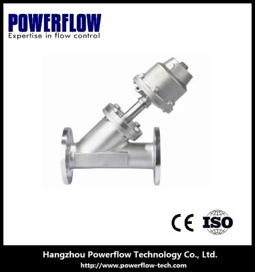Pneumatic Stainless Steel Angle Seat Valve Flange type