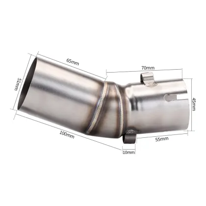 CF Moto 450SR Motorcycle Exhaust Contact Middle Pipe Slip-On