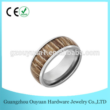 Alibaba Fashion Tatimium Ring With Wooden Inlay,As Wedding ,Engagement ,Anniversary Tatimium Ring