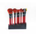 13 pcs Deep Red Makeup Brush Set