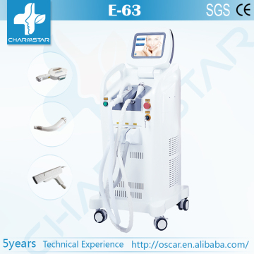 Elight ND YAG laser RF 3 in 1 hair removal beauty machine with 24 months warranty