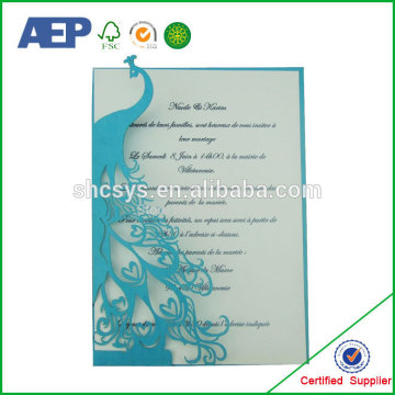 Customized Cheap Wholesale Laser Cut Greeting Card