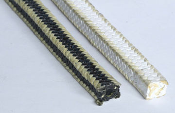 Reinforced Graphite Ptfe Gland Packing With Aramid Fiber , 4 - 50mm