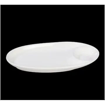 Porcelain Bread Plate Egg Shape