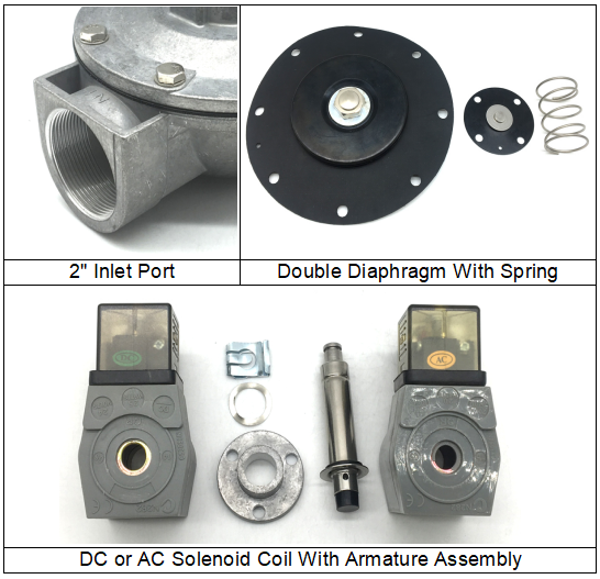 CA50T Integral Pilot Dust Collector Valve