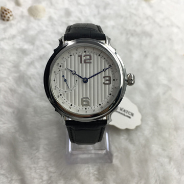 Orologio meccanico multifunzione con design in vera pelle
