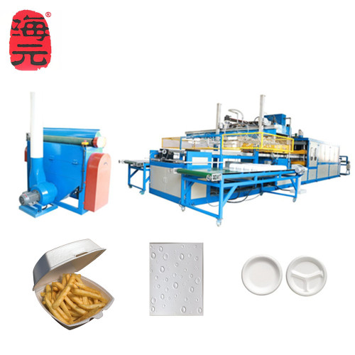 Double Worktables Food Box Vacuum Forming Machine