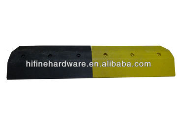 Extrusion moulding plastic speed bump with coble protector