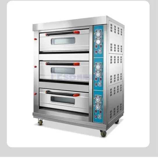 Stainless Steel 3 Layer 6 Tray Baking Oven for Bread