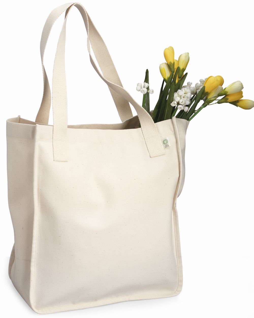Einfache weiße Einkaufen-Segeltuch-Einkaufstasche