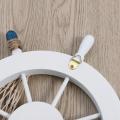 ديكور العجلة البحرية عجلة قيادة خشبية
