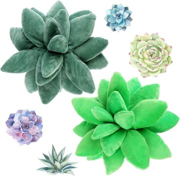 Kawaii προσαρμόσιμο Succulent και Cactus Pillow Toys for Boys and Girls: Μοναδικά φύλλα διακοσμητικά μαξιλάρια φυτών