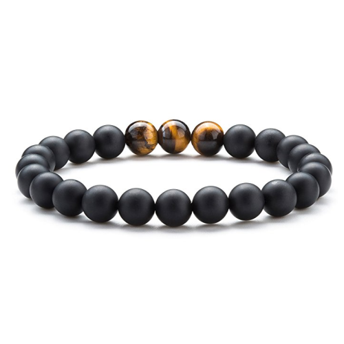 Tiger Eye Stone Beads Bracelet Elastic