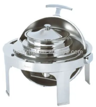 18-10 stainless steel Round roll-top soup station
