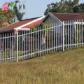 Vista de palisade de acero de seguridad cercado con palisade de segunda mano