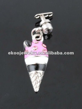 Icecream Magnet Dermal Anchor Body Jewelry With Titanium Dermal Bases
