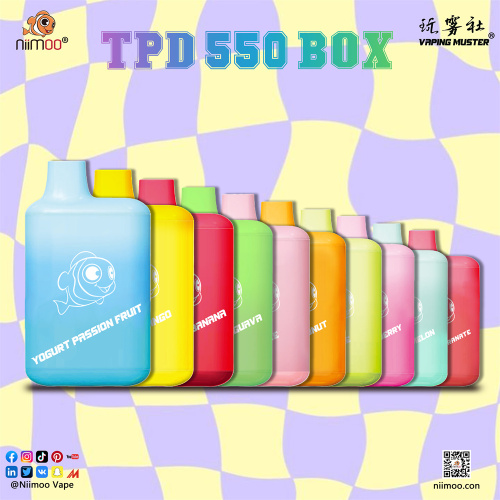 Box 550 Puffs Vape desechable