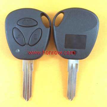 Lada 3 button remote key blank with key blade
