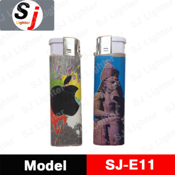 Plastic eco-friendly lighter with PVC wrap