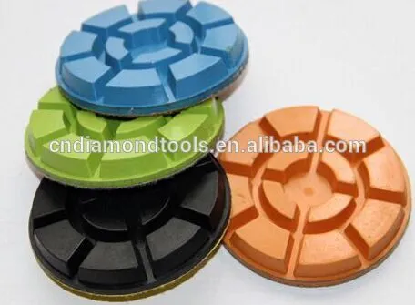 Diamond flexible floor polishing pad