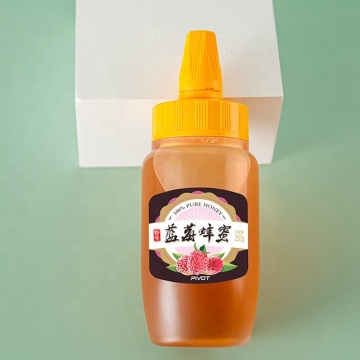 Portable 200ml 200g Semi-Transparent Honey Squeeze Bottle for Kitchen Seasoning