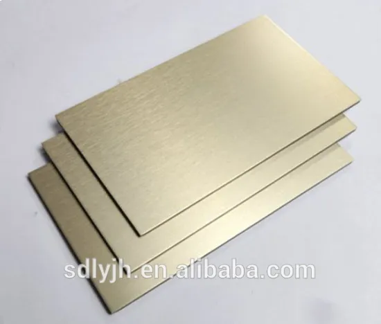 CLASSICAL 4mm BRUSHED PALM COPPER ALUMINUM COMPOSITE PANEL ACP