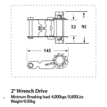 2 Inch Wrench Drive Ratechet Buckle