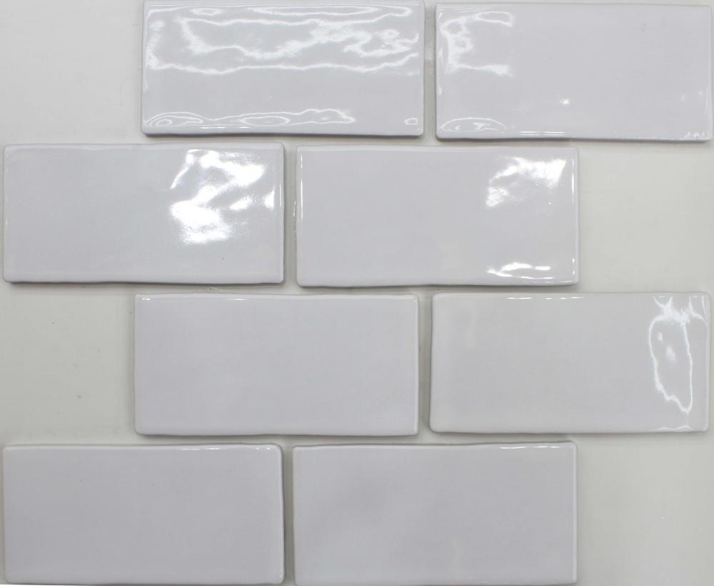 White Brick Look Porcelain Mosaic Tile