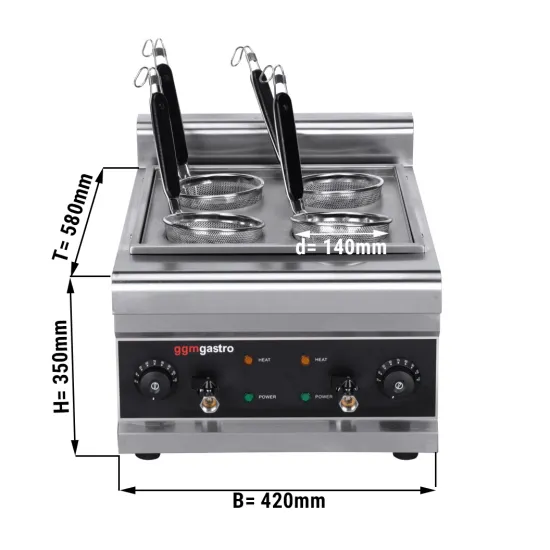 Commercial 4 Holes Gas Pasta Cooking Machine