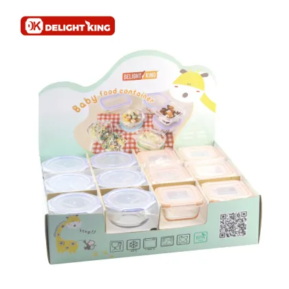 Glass Baby Food Container Set for Kids