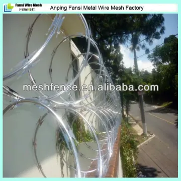 Single coil hot dip galvanized security razor wire for South Africa market
