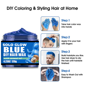 Washable Temporary Hair Color Dye Styling Cream