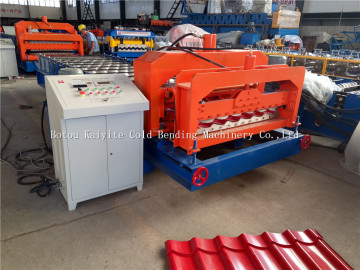 Step Tile Glazed Roof Panel Roll Forming Machine