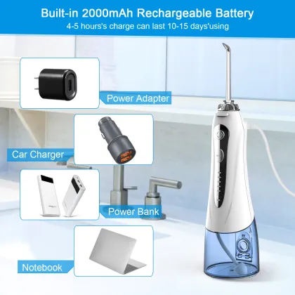 H2Ofloss Portable Electric Oral Irrigator Toothbrush Pump Water Flosser