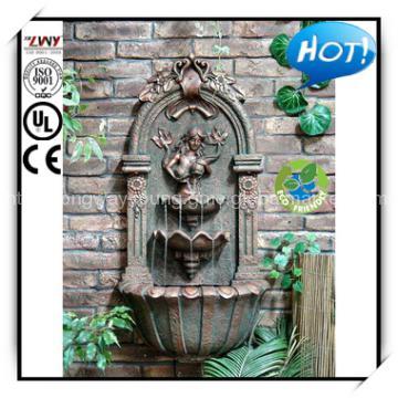 33.5 Inches Bronze Sez-maid Fiberglass Wall Fountain