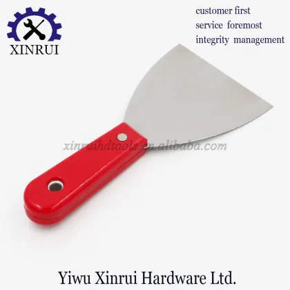Red Plastic Handle Putty Knife for Drywall and Building Construction
