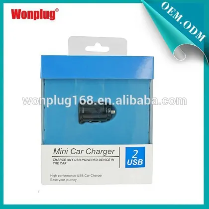 2014 Wonplug Fac tory Dual USB 1 Year Guarantee Good Reputaion 5v2.1a dual usb car charger