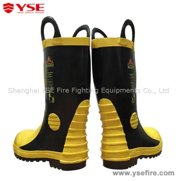 Fire fighting rubber boots