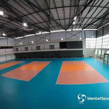 High -end indoor PVC Volleybal en handbal sportvloeren goedgekeurd door IHF en IVS Standard