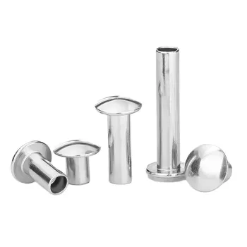 GB873 304 Stainless Steel Flat Round Head Half-Air Center Rivets - Sizes M3, M4, M5, M6