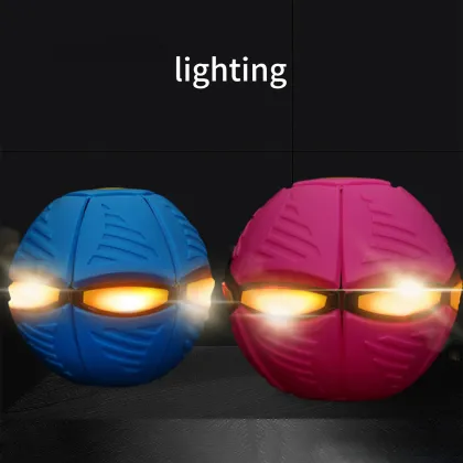 Colorful Light Flying Saucer Ball: Latest Interactive Dog Toy
