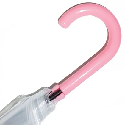 SHENGMING Fancy Summer Clear Umbrella: Printed Silk Straight Umbrella with Strong Metal and Fiberglass Frame