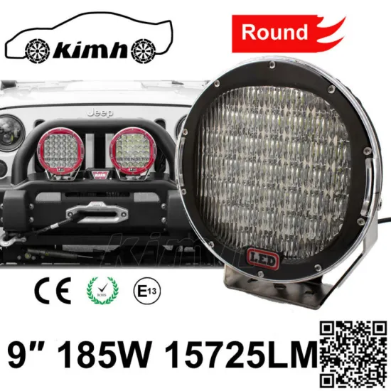 Cars Accessories Stainless Brackets Dustproof 185w led work light