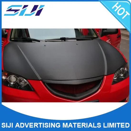 Plastic black chrome vinyl car wrap with low price