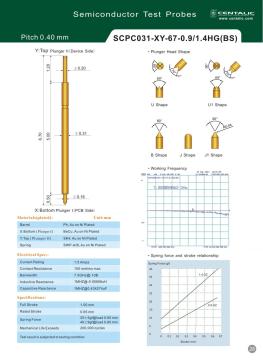 Double-Sided Spring Pogo Pin Test Probe SCPC031 Applied to Chip Inspection