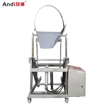 Electric Food Lifters: Stainless Steel Hopper Trolley Elevator for 200L Bins & Buckets