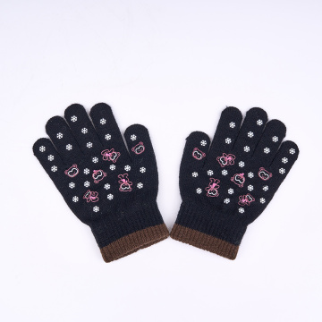 Guantes de punto 100% acrílicos para niños