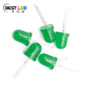 Super Bright 8mm Diffused Green LED Lamp 520nm